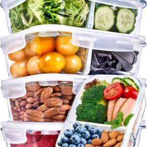 Prep Naturals 5-Pack 36 Oz Glass Meal Prep Containers