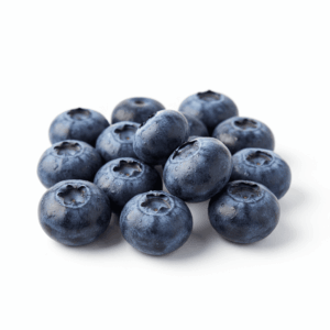 Fresh blueberries on white background