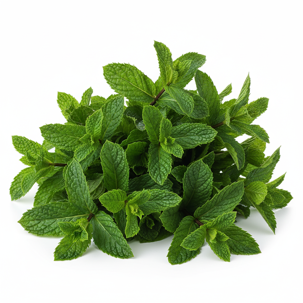 Fresh Mint on white background